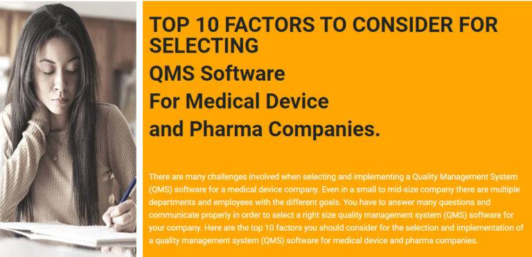 QMS Software Medical Device
