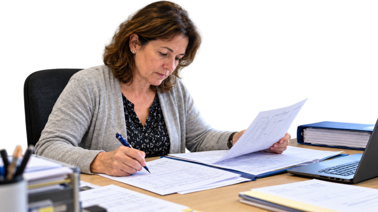 Home 30 Quality professional reviewing paper records for Good Documentation Practice